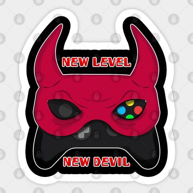 New Level, New Devil Sticker by Joselo Rocha Art